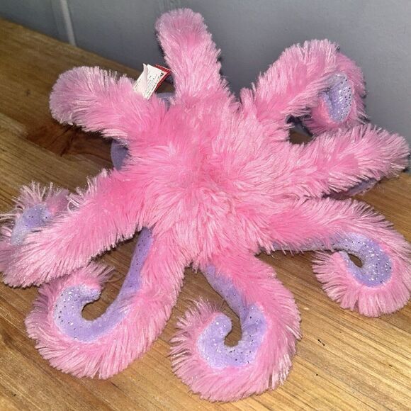 Douglas Purple Pink Octopus Plush 11" Stuffed Science Classroom Furry Sparkly - Picture 5 of 7